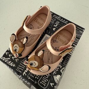 Adorable Mini Melissa Bambi Shoes Size 5